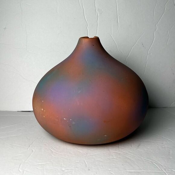 Hull Clayworks Southwestern Native American Hand Painted Clay Pottery Vase Signe - Picture 2 of 8